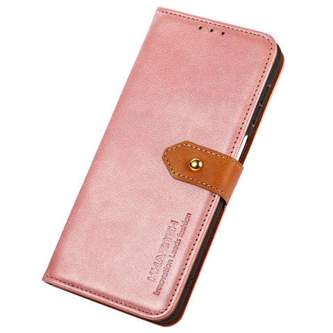 KHAZNEH For Xiaomi Redmi Note 13R Pro 5G Leather Case Wallet Cover Cowhide Texture