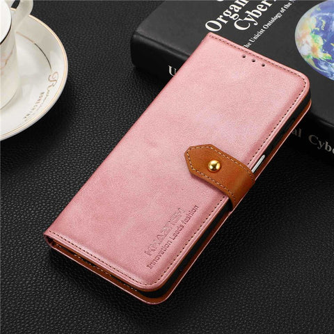KHAZNEH For Xiaomi Redmi Note 13R Pro 5G Leather Case Wallet Cover Cowhide Texture
