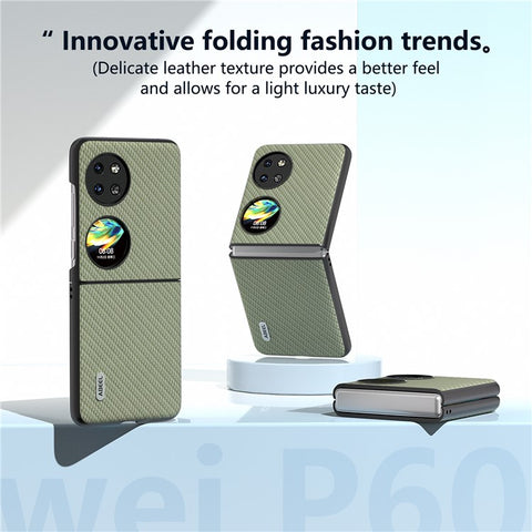 ABEEL For Huawei Pocket 2 Phone Case Carbon Fiber Texture Anti-Scratch