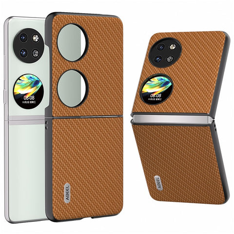 ABEEL For Huawei Pocket 2 Phone Case Carbon Fiber Texture Anti-Scratch