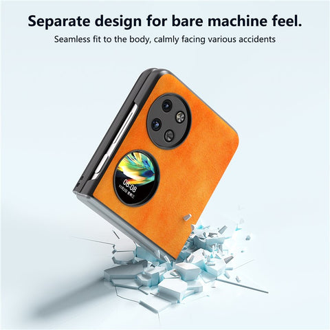 ABEEL For Huawei Pocket 2 Phone Case Hard PC+PU Leather Litchi Texture Cover