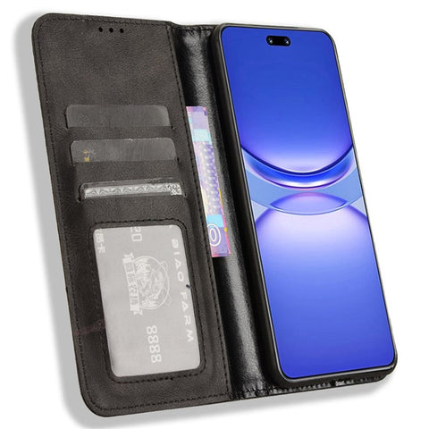 For Huawei nova 13 4G / nova 13 5G / nova 12 5G Cell Phone Case Shockproof Magnetic Closing PU Leather Stand Wallet Cover