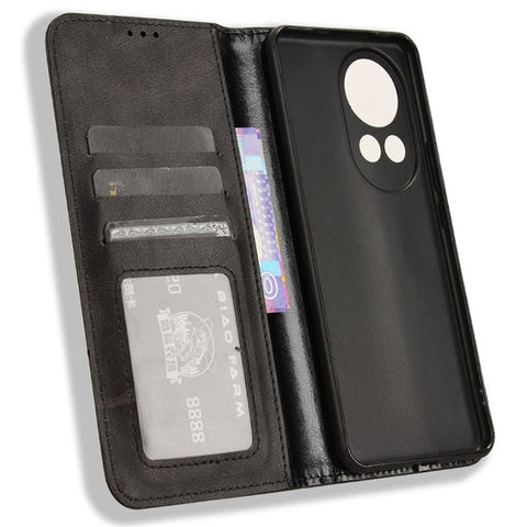 For Huawei nova 13 4G / nova 13 5G / nova 12 5G Cell Phone Case Shockproof Magnetic Closing PU Leather Stand Wallet Cover