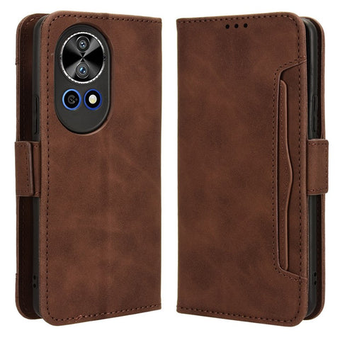 For Huawei nova 13 4G / nova 13 5G / nova 12 5G Case Anti-Scratch PU Leather Phone Shell Stand Multiple Card Slots Cover