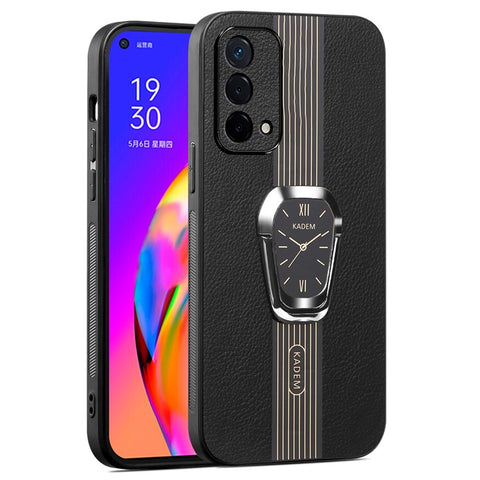 KADEM For Oppo F19 / F19s / A74 4G / A95 4G / Reno6 Lite Kickstand Cases Electroplating Cell Phone Cover