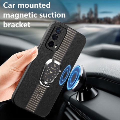 KADEM For Oppo F19 / F19s / A74 4G / A95 4G / Reno6 Lite Kickstand Cases Electroplating Cell Phone Cover