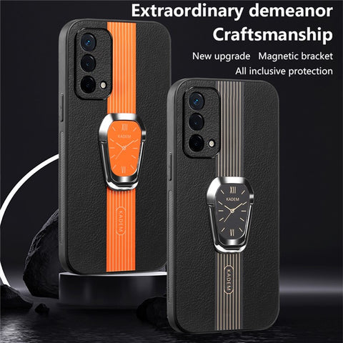 KADEM For Oppo F19 / F19s / A74 4G / A95 4G / Reno6 Lite Kickstand Cases Electroplating Cell Phone Cover
