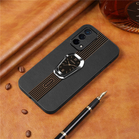 KADEM For Oppo F19 / F19s / A74 4G / A95 4G / Reno6 Lite Kickstand Cases Electroplating Cell Phone Cover