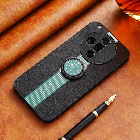 KADEM For Oppo Find X7 Ultra Cell Phone Case Watch Pattern Electroplating Back Guard Cover