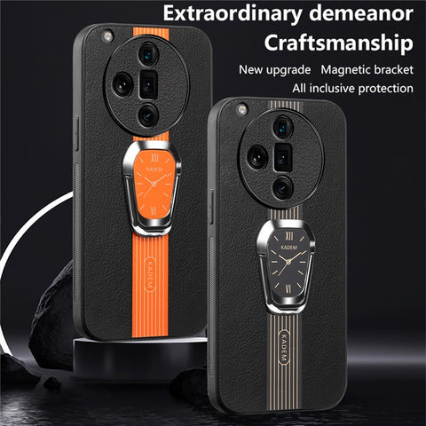 KADEM For Oppo Find X7 Ultra Case Electroplating Kickstand Phone Shell