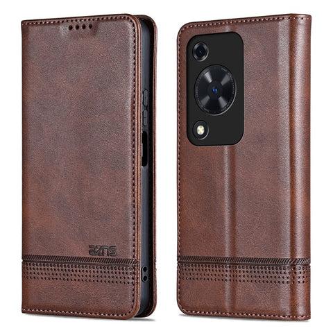 AZNS For Huawei Enjoy 70 4G / nova Y72 4G PU Leather Wallet Case Magnetic Absorption Flip Phone Cover