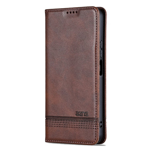 AZNS For Huawei Enjoy 70 4G / nova Y72 4G PU Leather Wallet Case Magnetic Absorption Flip Phone Cover