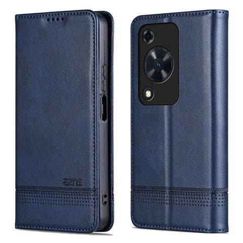 AZNS For Huawei Enjoy 70 4G / nova Y72 4G PU Leather Wallet Case Magnetic Absorption Flip Phone Cover