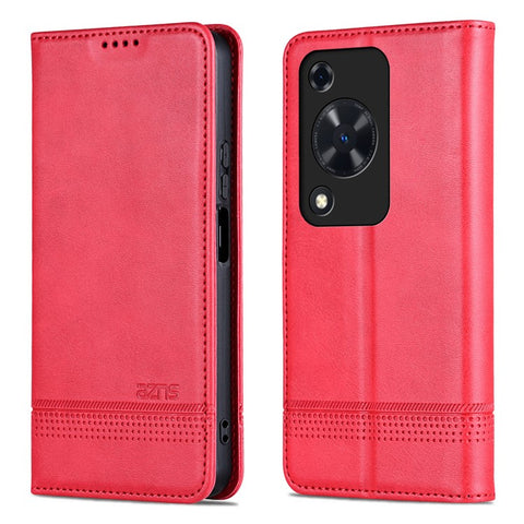 AZNS For Huawei Enjoy 70 4G / nova Y72 4G PU Leather Wallet Case Magnetic Absorption Flip Phone Cover