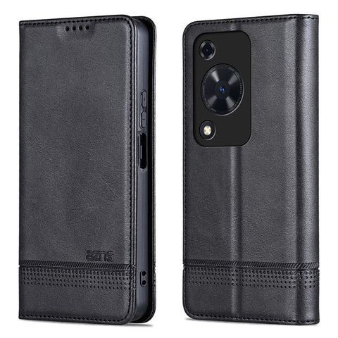 AZNS For Huawei Enjoy 70 4G / nova Y72 4G PU Leather Wallet Case Magnetic Absorption Flip Phone Cover