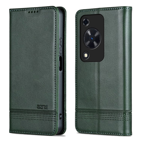 AZNS For Huawei Enjoy 70 4G / nova Y72 4G PU Leather Wallet Case Magnetic Absorption Flip Phone Cover