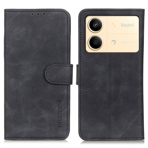 KHAZNEH For Xiaomi Redmi Note 13R Pro 5G Cell Phone Case Leather Retro Style Stand Cover