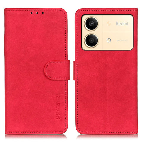 KHAZNEH For Xiaomi Redmi Note 13R Pro 5G Cell Phone Case Leather Retro Style Stand Cover