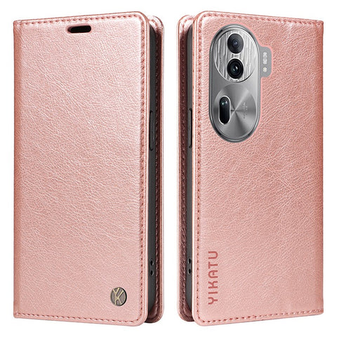 YIKATU YK-006 For Oppo Reno11 Pro 5G (Global) Case Magnetic Auto Closing PU Leather Wallet Phone Cover