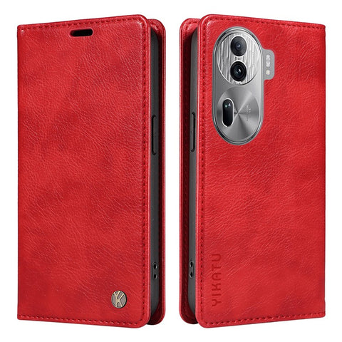 YIKATU YK-006 For Oppo Reno11 Pro 5G (Global) Case Magnetic Auto Closing PU Leather Wallet Phone Cover