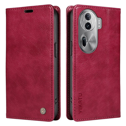 YIKATU YK-006 For Oppo Reno11 Pro 5G (Global) Case Magnetic Auto Closing PU Leather Wallet Phone Cover