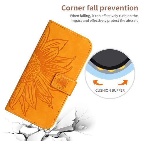 HT04 For Motorola Moto G Play 5G (2024) / Moto G 5G (2024) Leather Phone Case with Wrist Strap