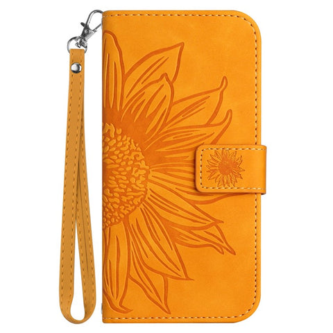 HT04 For Motorola Moto G Play 5G (2024) / Moto G 5G (2024) Leather Phone Case with Wrist Strap