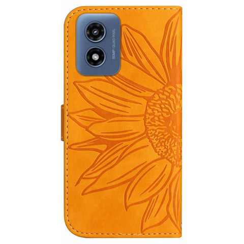 HT04 For Motorola Moto G Play 5G (2024) / Moto G 5G (2024) Leather Phone Case with Wrist Strap