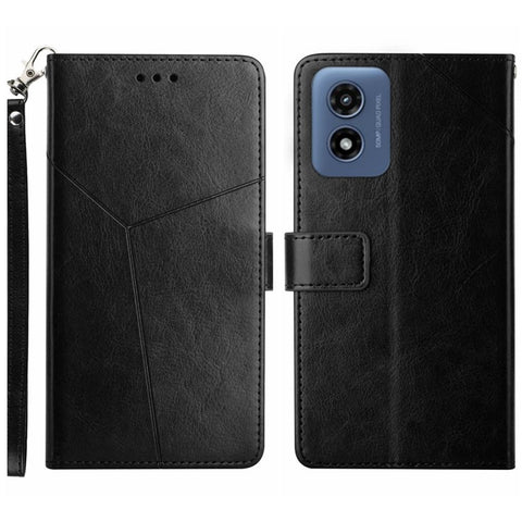 HT01 For Motorola Moto G Play 5G (2024) / Moto G 5G (2024) Wallet Case Leather Cover with Stand