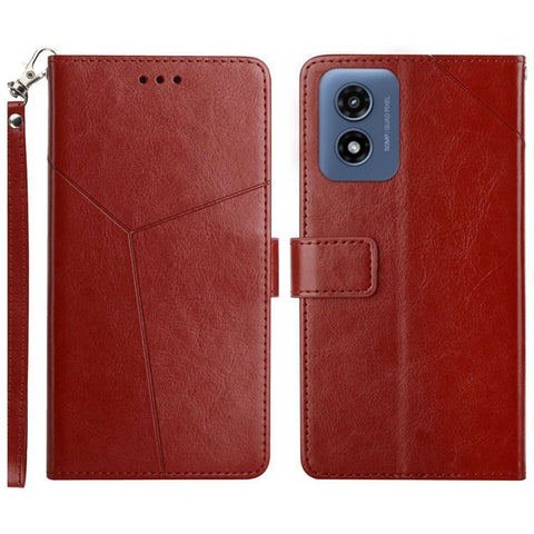 HT01 For Motorola Moto G Play 5G (2024) / Moto G 5G (2024) Wallet Case Leather Cover with Stand