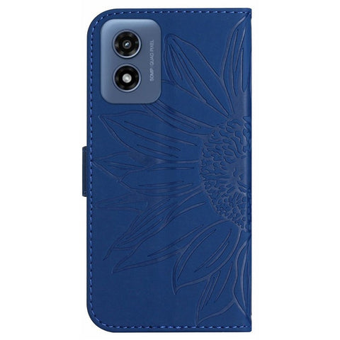 HT04 For Motorola Moto G Play 5G (2024) / Moto G 5G (2024) Leather Case with Shoulder Strap Phone Wallet