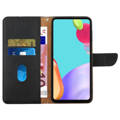 HT02 For Motorola Moto G Play 5G (2024) / Moto G 5G (2024) Wallet Case Genuine Cow Leather Cover