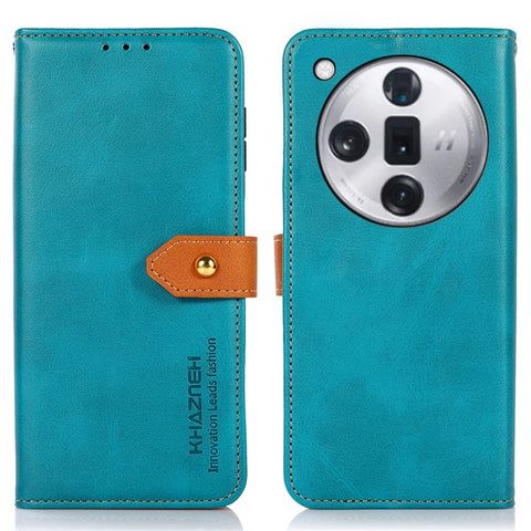 KHAZNEH For Oppo Find X7 5G Cowhide Texture Leather Case Wallet Phone Cover