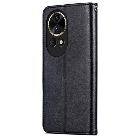 AZNS For Huawei nova 12 Pro 5G / nova 12 Ultra 5G Case Textured Stand Wallet Leather Phone Cover