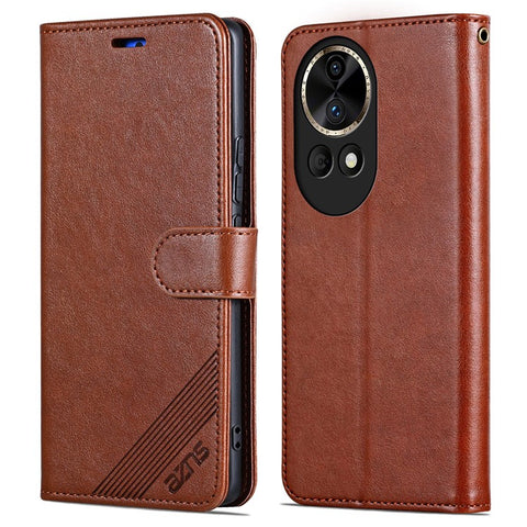 AZNS For Huawei nova 12 Pro 5G / nova 12 Ultra 5G Case Textured Stand Wallet Leather Phone Cover