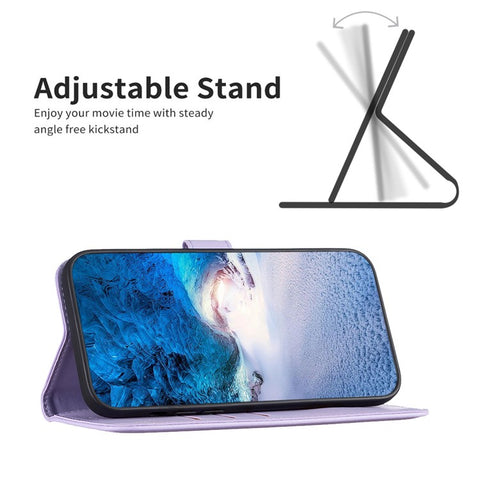 BINFEN COLOR BF17 For Xiaomi Redmi Note 13 4G Leather Phone Case Folio Stand View Cover