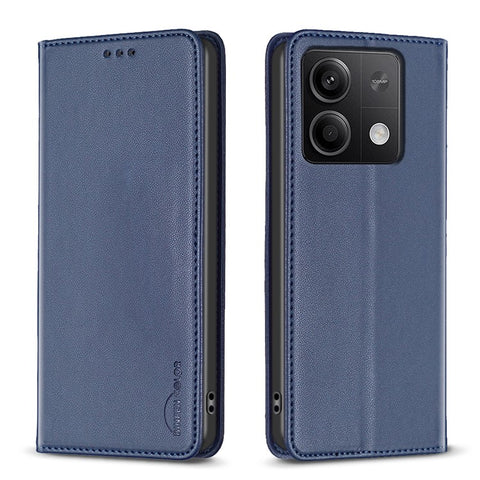 BINFEN COLOR BF18 For Xiaomi Redmi Note 13 4G Phone Case Card Holder Cover Magnetic Absorption