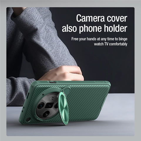 NILLKIN CamShield Prop Magnetic Series for Oppo Find X7 Ultra Phone Case Lens Cover Kickstand