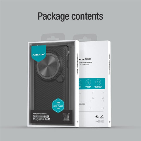 NILLKIN CamShield Prop Magnetic Series for Oppo Find X7 Ultra Phone Case Lens Cover Kickstand