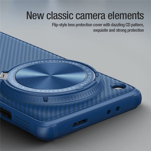 NILLKIN CamShield Prop Series for Oppo Find X7 Ultra Kickstand Phone Case with Lens Cover