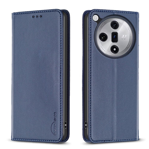 BINFEN COLOR BF18 For Oppo Find X7 5G Phone Case Leather Cover with Card Slots