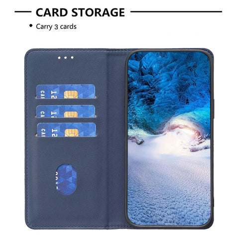 BINFEN COLOR BF18 For Oppo Find X7 5G Phone Case Leather Cover with Card Slots