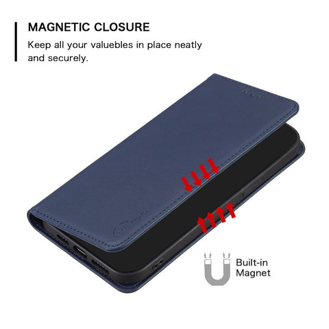 BINFEN COLOR BF18 For Oppo Find X7 5G Phone Case Leather Cover with Card Slots