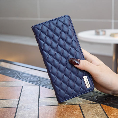 BINFEN COLOR BF Style-16 For Oppo Find X7 5G Case Rhombus Grid Leather Cover with Card Slots