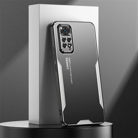 For Xiaomi Redmi Note 11 Pro Case Aluminium Alloy+TPU+PC Airbag Protection Phone Cover