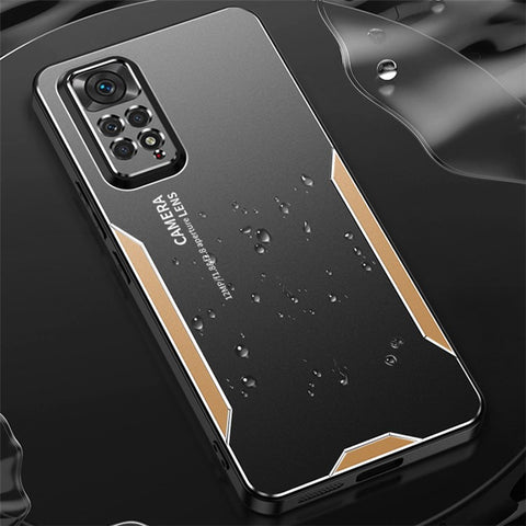 For Xiaomi Redmi Note 11 Pro Case Aluminium Alloy+TPU+PC Airbag Protection Phone Cover