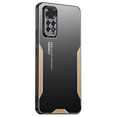 For Xiaomi Redmi Note 11 Pro Case Aluminium Alloy+TPU+PC Airbag Protection Phone Cover