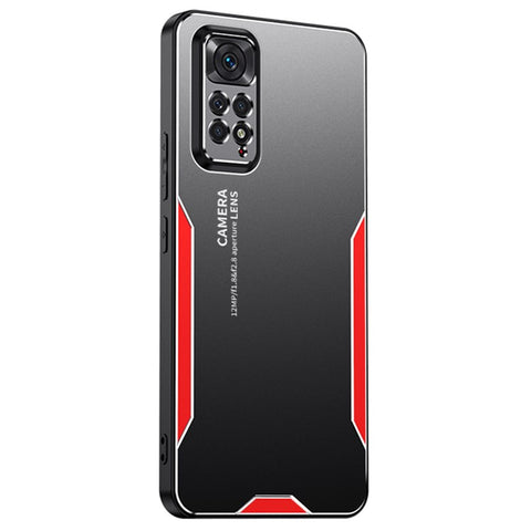For Xiaomi Redmi Note 11 Pro Case Aluminium Alloy+TPU+PC Airbag Protection Phone Cover