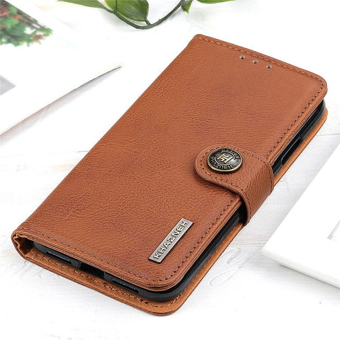 KHAZNEH For Oppo Reno11 Pro 5G (Global) / Reno11 (China) 5G Leather Wallet Phone Case Cowhide Texture
