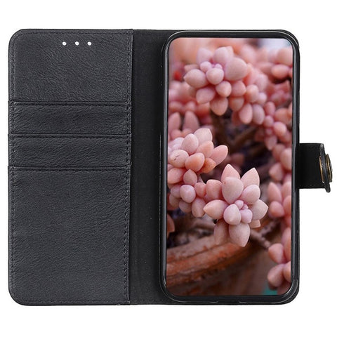 KHAZNEH For Oppo Reno11 Pro 5G (Global) / Reno11 (China) 5G Leather Wallet Phone Case Cowhide Texture